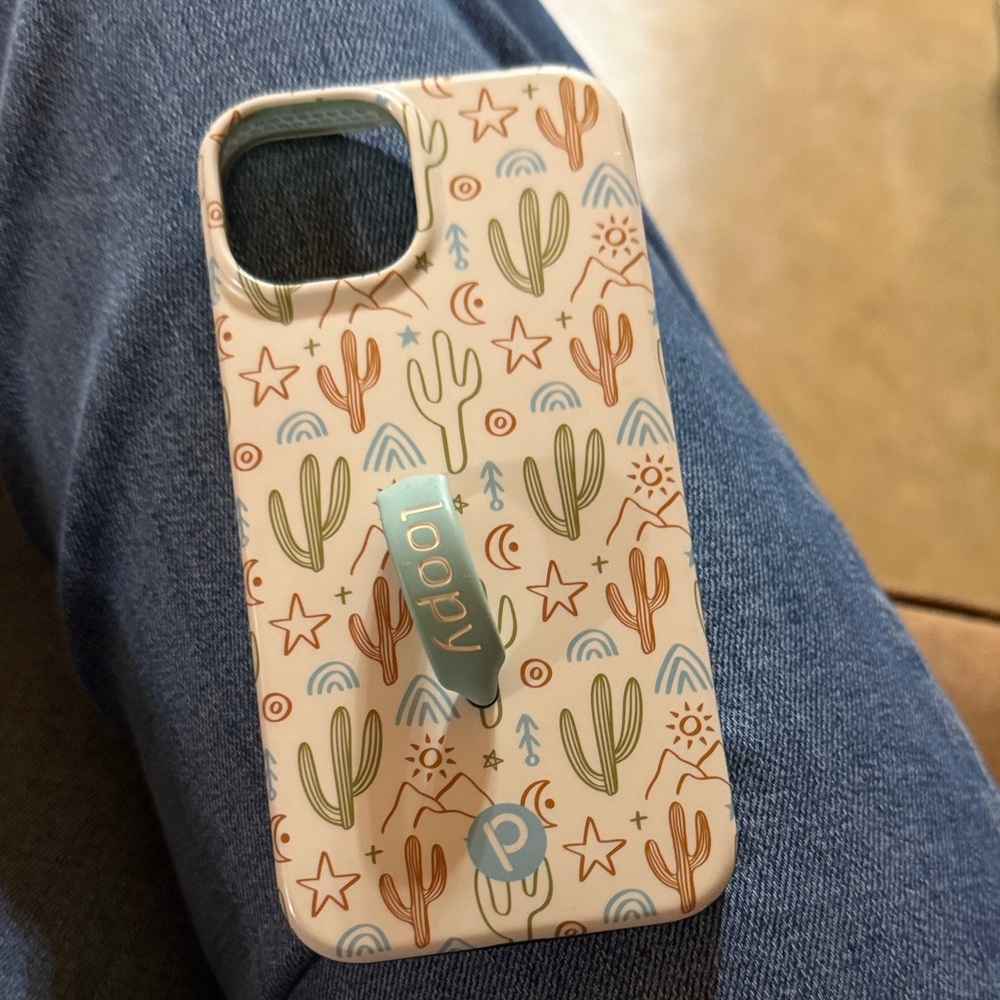 Loopy Case Desert Cactus Phone Case - Cream iPhone 14
